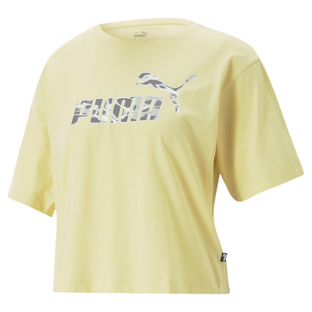 PUMA Summer Splash 短袖T恤 女性 淡黃色 休閒衣 品牌服 百搭款 KAORACER 67710442