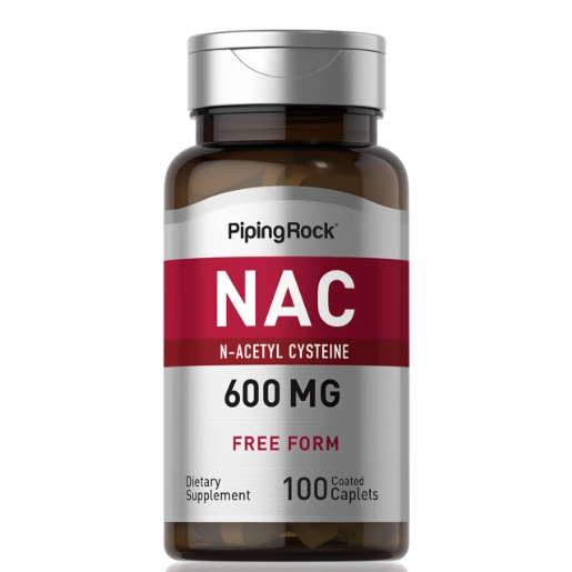 現貨在台 Piping Rock N-乙醯半胱氨酸膠囊 (NAC) , 600 mg, 100顆膠囊