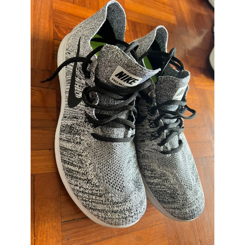 NIKE FLYKNIT 灰色 全新Us9 =27cm / 880843-101