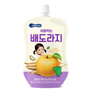 【BEBECOOK】幼兒雪梨桔梗汁 12M+ 100ml | 韓國