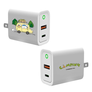 【TOYSELECT】3MONTHS出發露營USB3.0+PD20W雙孔充電器