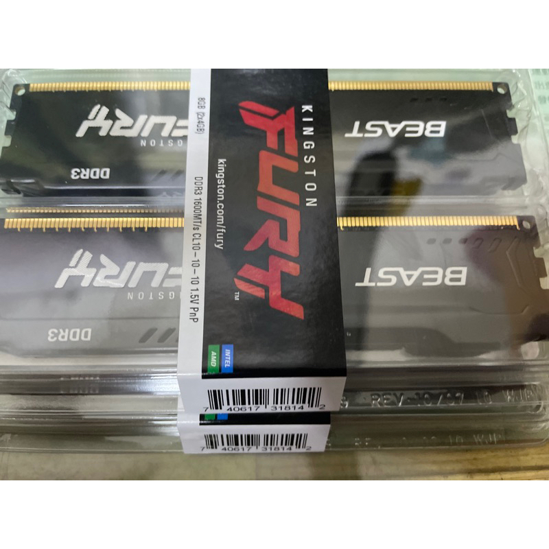 金士頓 DDR3 1600MT/s BEAST FURY 8G(4Gx2)