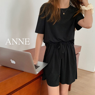 ANNE｜出清中｜132降88｜冰絲親膚感 居家服【AO10164】睡衣套裝 短袖套裝 短袖套裝 運動短褲 棉短褲 短
