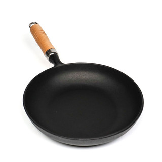 IWACHU 巖鑄 歐姆蛋木柄平底鍋 21cm 日本鑄鐵鍋南部鐵器 福介商店
