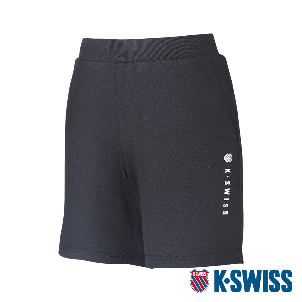 K-SWISS Sweat  Shorts棉質短褲-女-黑