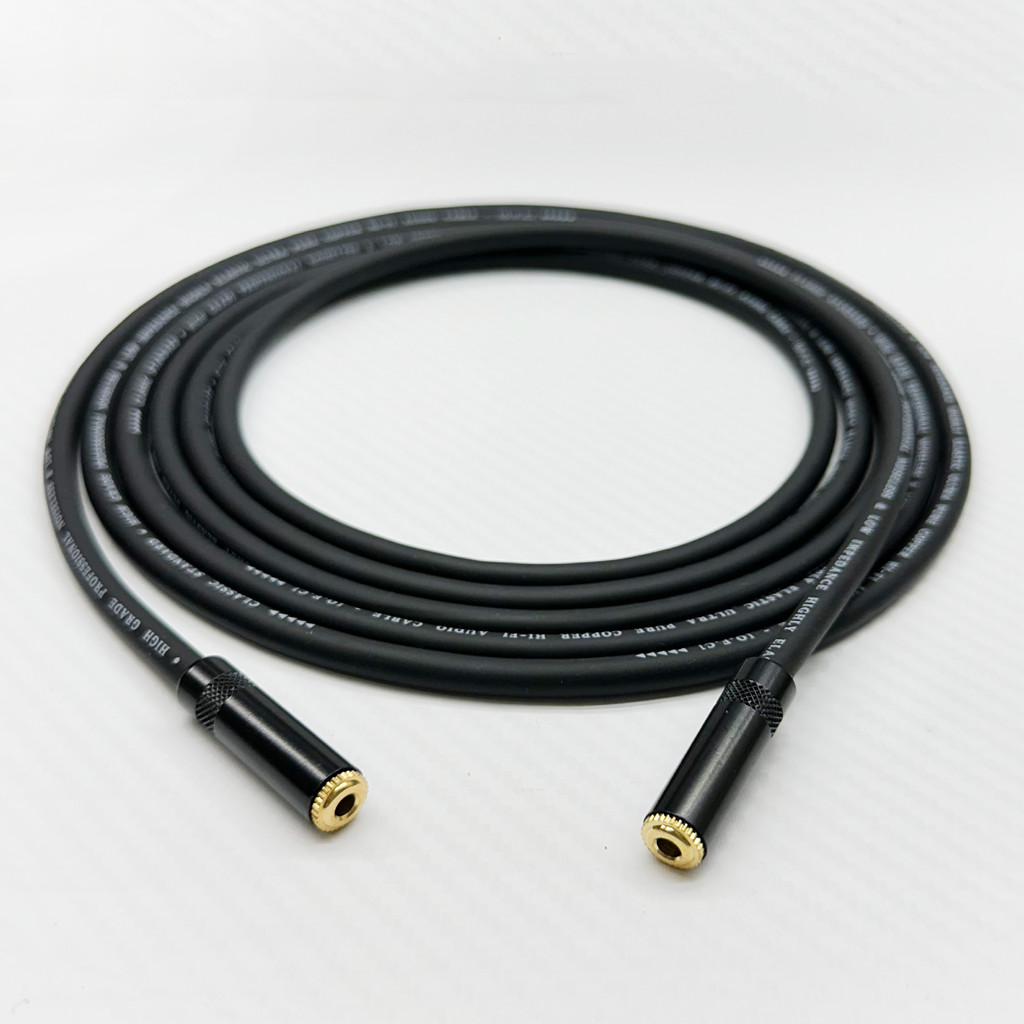 手工 純銅 耳機延長線 3.5母 3.5母對母 音源轉接頭 轉接線 耳機線 3.5mm AUX