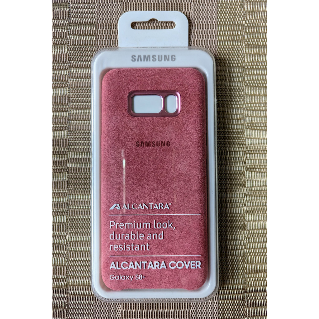 Samsung Galaxy S8+ 原廠 Alcantara 義大利麂皮背蓋 粉色