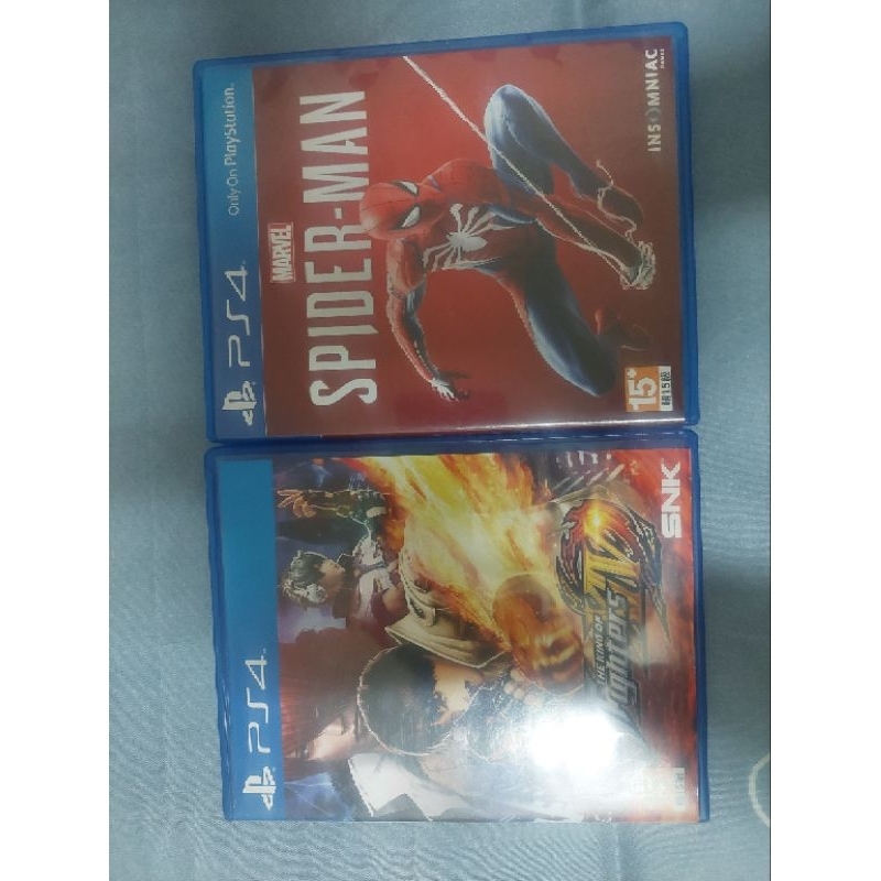 PS4遊戲片蜘蛛人+拳皇14