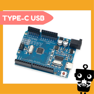 Arduino UNO R3 Type-C USB ATMega328P 開發板 改進版 送USB線