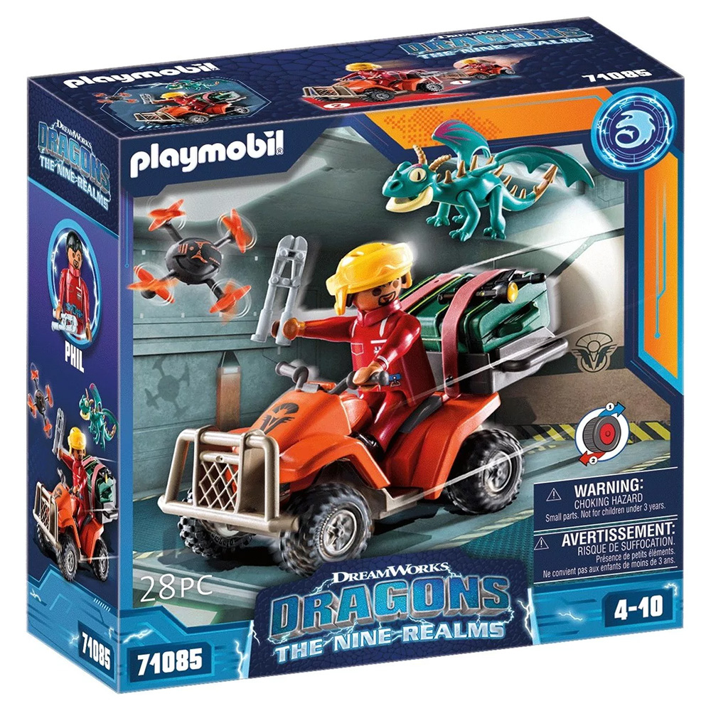 playmobil 摩比積木 馴龍高手影集 Icaris Quad with Phil PM71085