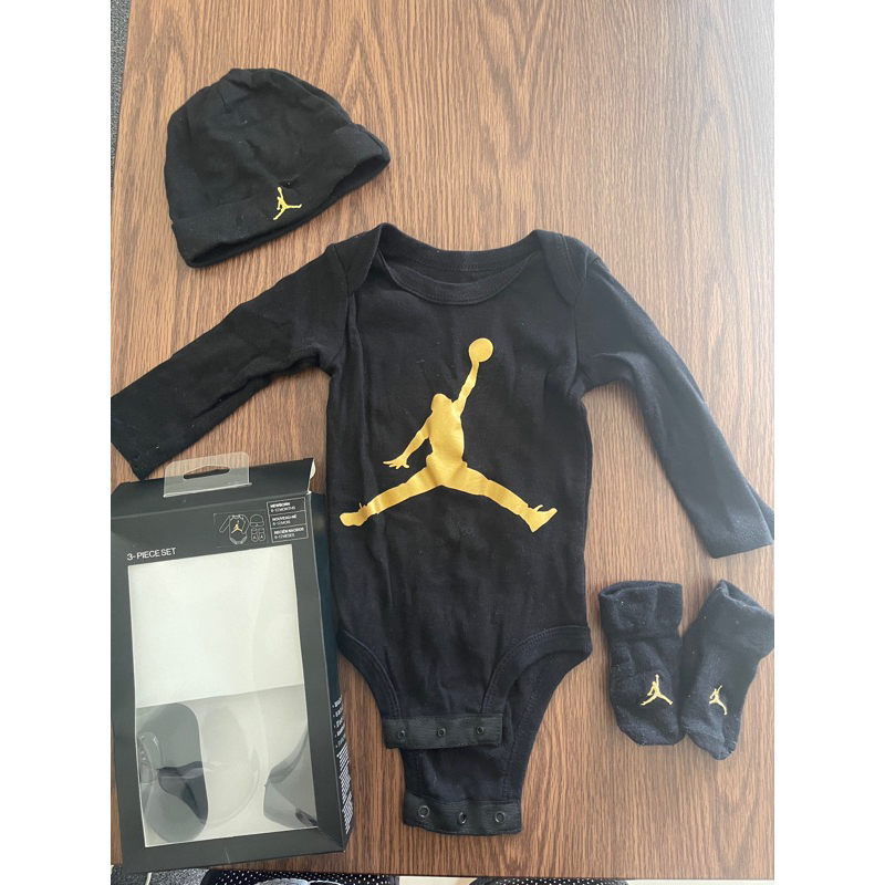 Nike Jordan 嬰幼兒 連身包屁衣 禮盒 二手