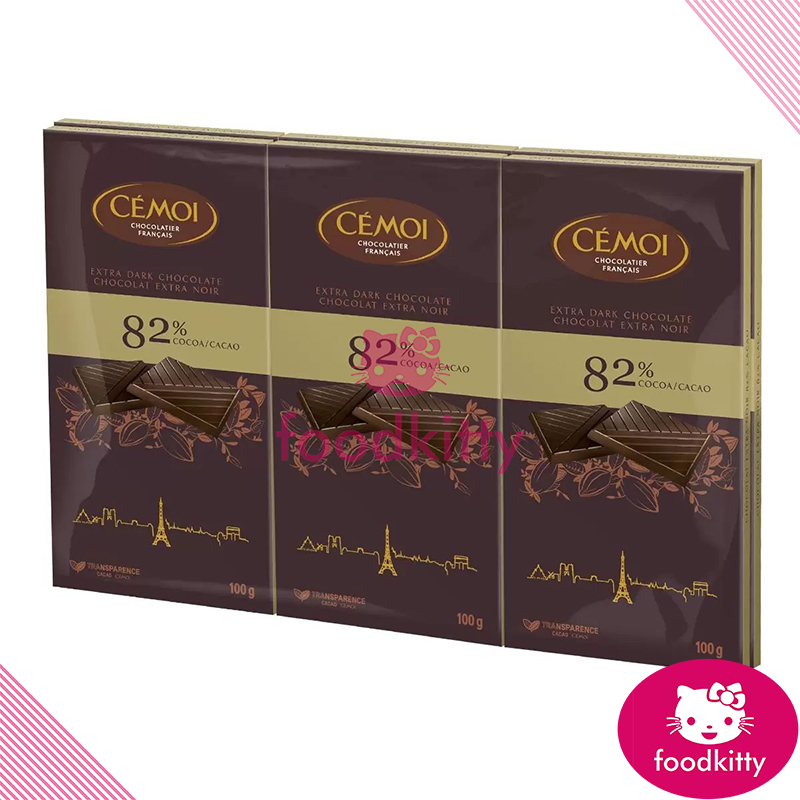 【迪西美食】 台灣出貨 Cemoi 82% 黑巧克力 100g X 6入 dark chocolate 好市多黑巧克力