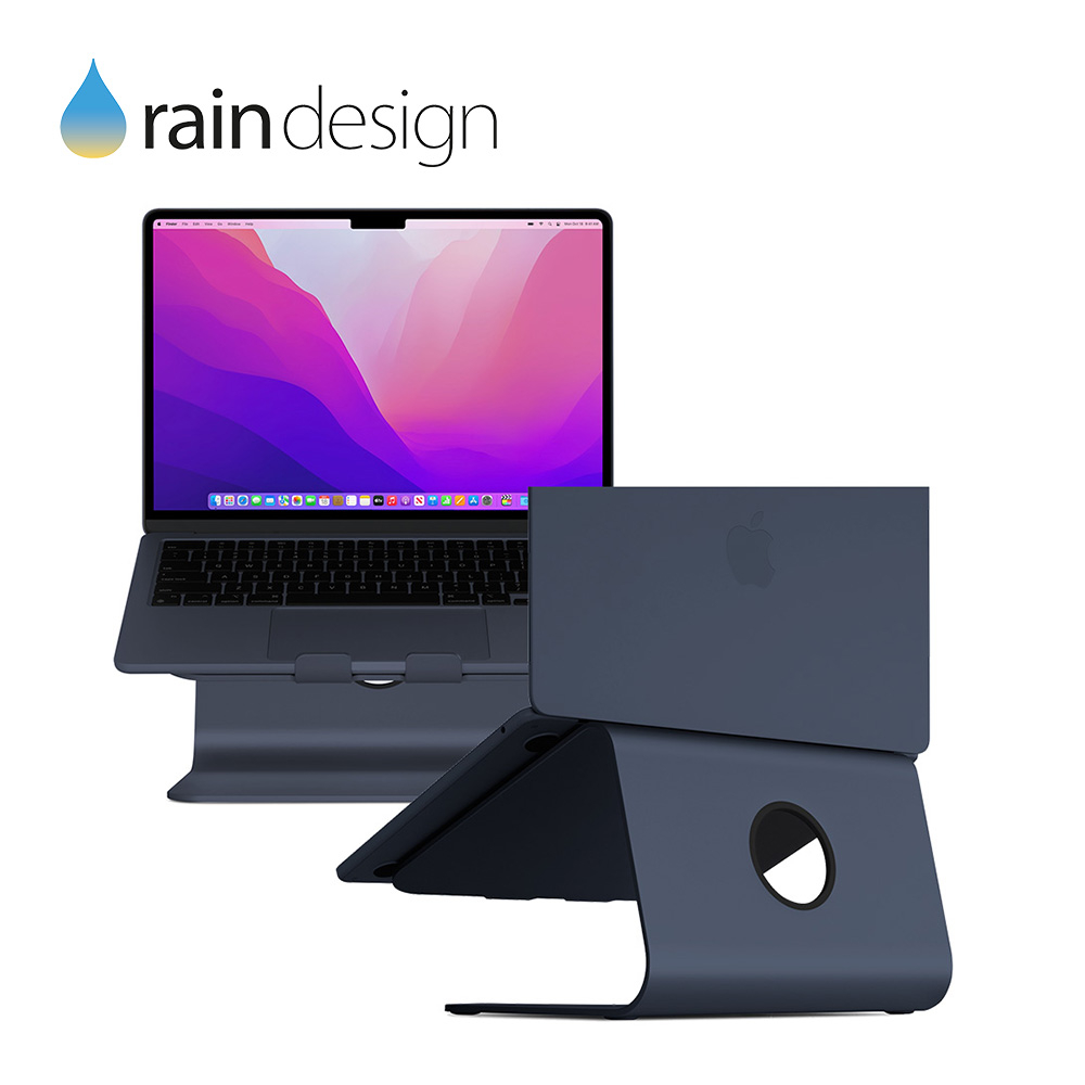【Rain Design】 mStand MacBook 鋁質筆電散熱架-午夜藍