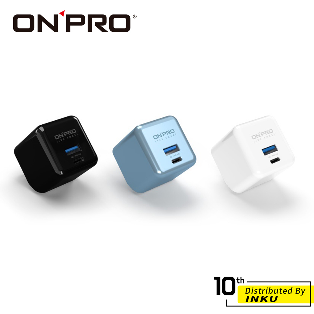 ONPRO UC-2P01 MAX 48W GaN氮化鎵 PD充電器+UC-MFIC2L蘋果快充線 充電線 充電頭 2M