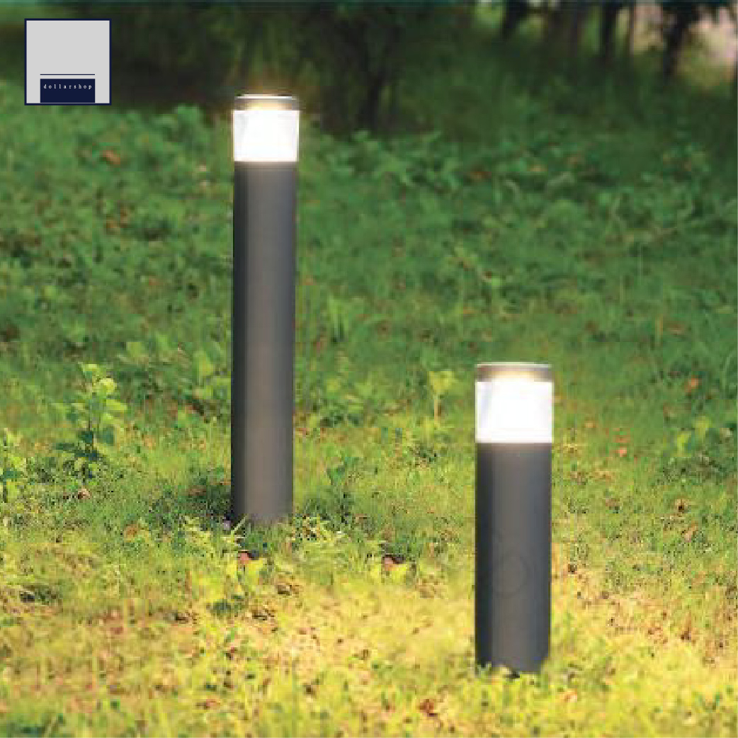 LED 7瓦 黃光 防水戶外草地燈 柔和光線 壓鑄鋁材質 庭園造景燈 三角造型 社區步道