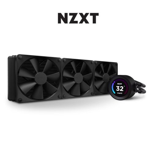 NZXT 美商恩傑 Kraken Elite 360 黑色 水冷散熱器/2.36吋LCD冷頭/厚:5.3cm