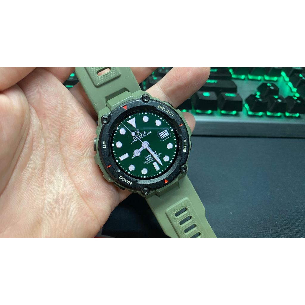 (二手)Amazfit T-Rex軍規智慧運動手錶(軍綠色)
