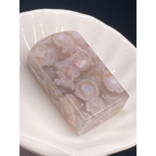 櫻花瑪瑙 印章 章料 透透果凍 水蜜桃花