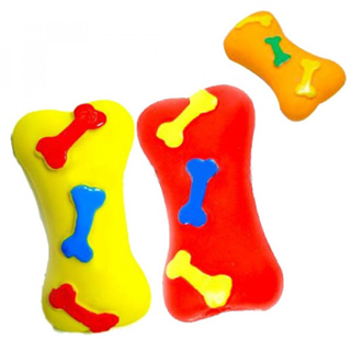 寵物玩具-狗餅骨(紅) Wantchew 乳膠玩具-萬啾玩具 貓狗玩具 狗玩具 磨牙玩具 啃咬玩具