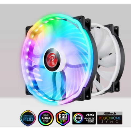 電腦水冷 RAIJINTEK ANEMI 20 RBW 20cm風扇 機殼風扇