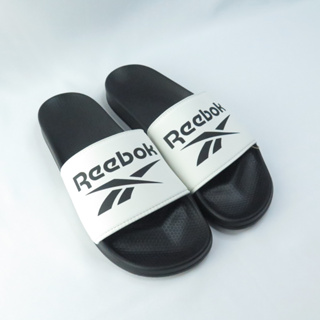 REEBOK FULGERE SLIDE 男款拖鞋 100063274 黑x白 大尺碼【iSport愛運動】