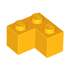 LEGO 樂高 亮橘色 基本磚 L型 2x2 6034175 2357