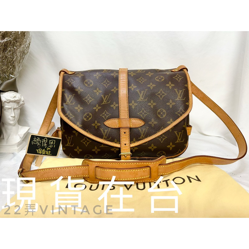 22弄 Louis Vuitton LV vintage M42256 雙面馬鞍包 側背包 斜背包 老包 古董包 老花