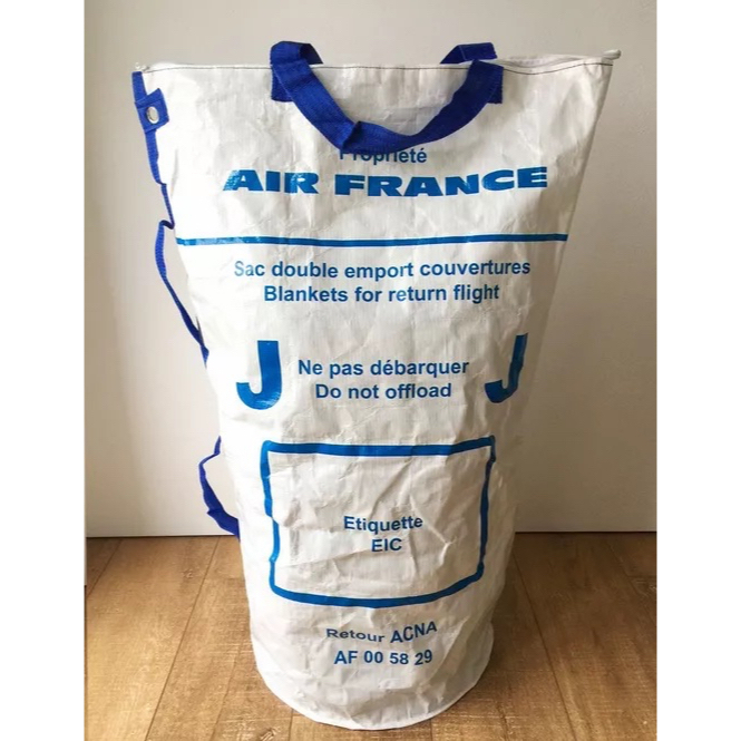 法航 洗衣袋 收納袋 毯子 毛毯 過季 換季 托運袋 航空迷必備 Air France