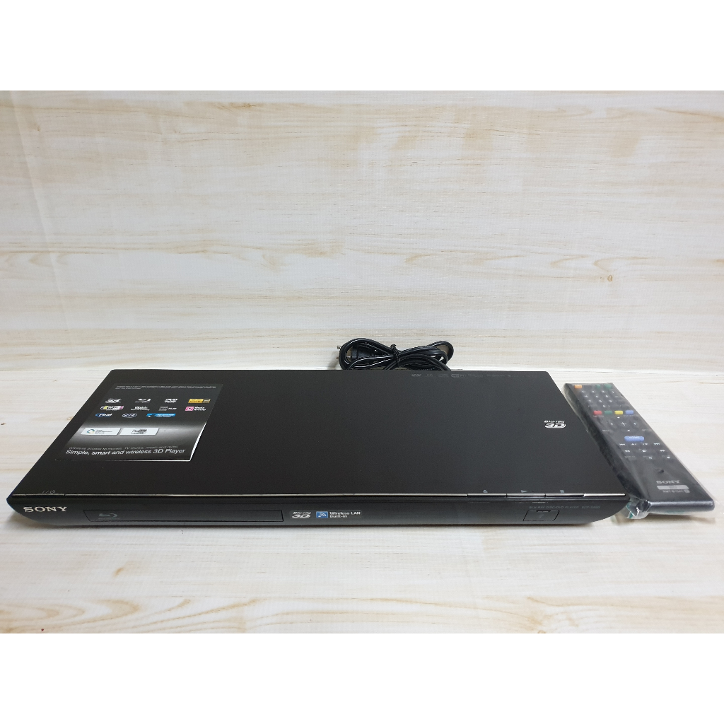 {哈帝電玩}~SONY 3D藍光光碟機 播放器 BDP-S590 公司貨 適用台灣區光碟 附遙控器 少用 功能正常良好~