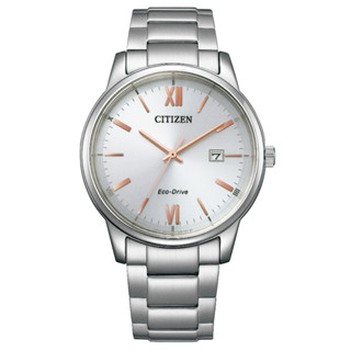 CITIZEN 星辰【BM6978-77A】PAIR 光動能經典大三針不鏽鋼對錶-男 / 40mm