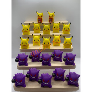 🌸老吉科🍀 日本任天堂 萬代BANDAI 寶可夢 正版中古 絕版 指偶 初代 公仔 影子球 耿鬼 鬼臉 皮卡丘 10週年