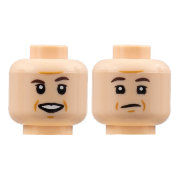 LEGO 樂高 膚色 人偶頭 人偶 雙面臉 21328 3626cpb2844
