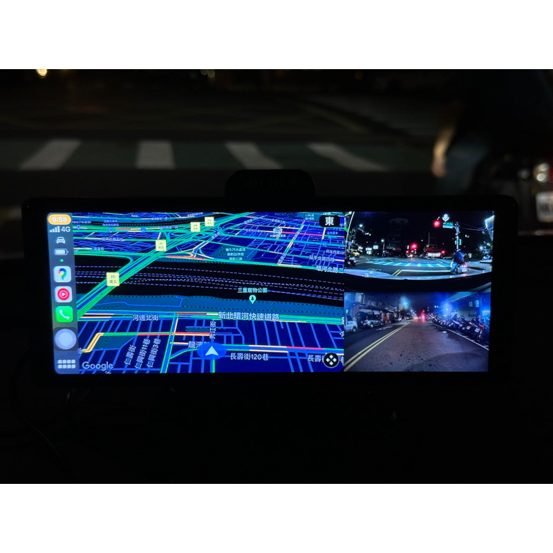 [金甘酷］送U3 64G 10.26吋 CarPlay ADAS GPS測速 前後錄影 行車記錄電子後視鏡 RX10