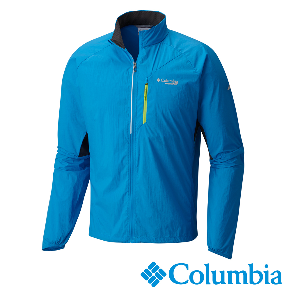 BTW 美國 Columbia 哥倫比亞 男 涼感防潑水 風衣外套 藍 夜跑 春夏 運動 戶外 抗汙