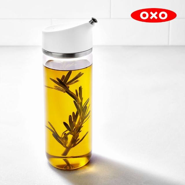 美國 OXO 不滴漏 玻璃 油醋瓶 單瓶 355ml 油瓶 油罐 醬油罐 調味瓶 醬油瓶 透明