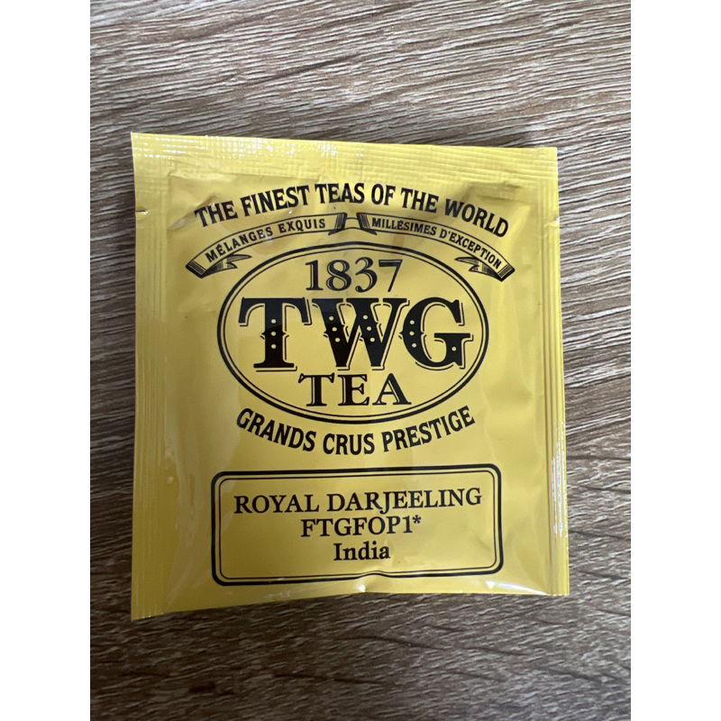 現貨~新加坡TWG 貴婦手工縫製茶包-皇家大吉嶺Royal darjeeling FTGFOP1