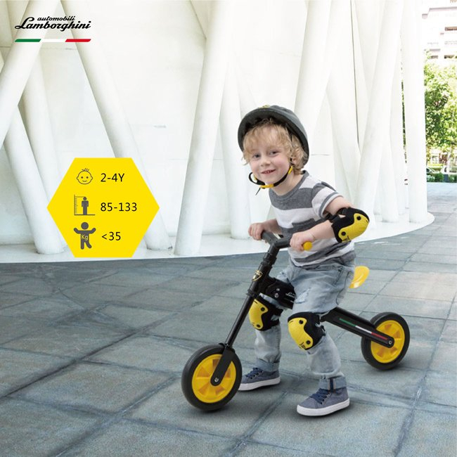 【免運】藍寶堅尼 摺疊式平衡滑步車 兒童滑步車 平衡腳踏車 兒童玩具車 LMB-T700