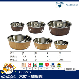 ♡罐罐星球♡DuraPet 木紋不鏽鋼碗 寵物碗 不鏽鋼 木紋 貓 狗 碗