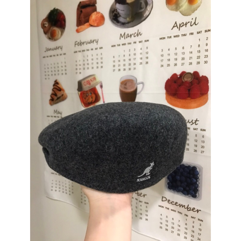 Kangol🇬🇧 深灰色504貝雷帽 💯正貨全新！現貨當天寄！😻