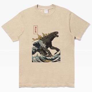 Godzilla Hokusai Monster 授權中性短袖T恤 5色 哥吉拉怪獸服飾浮世繪日本藝妓武士Kaiju