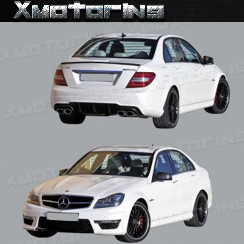 XM碳纖維精品 BENZ C CLASS W204 10-14 水箱罩 前後大包 後擾流 素材 各式車系 歡迎洽詢