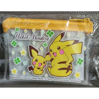 * 日本 Pokemon 精靈 寶可夢 皮卡丘 造型 透明 萬用 收納 零錢包