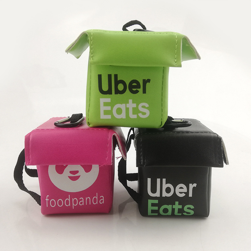 UberEats保溫箱零錢包  熊貓保溫箱零錢包 立體小包 外送仿真小包 吊飾 收納包 娃娃機批發 A288