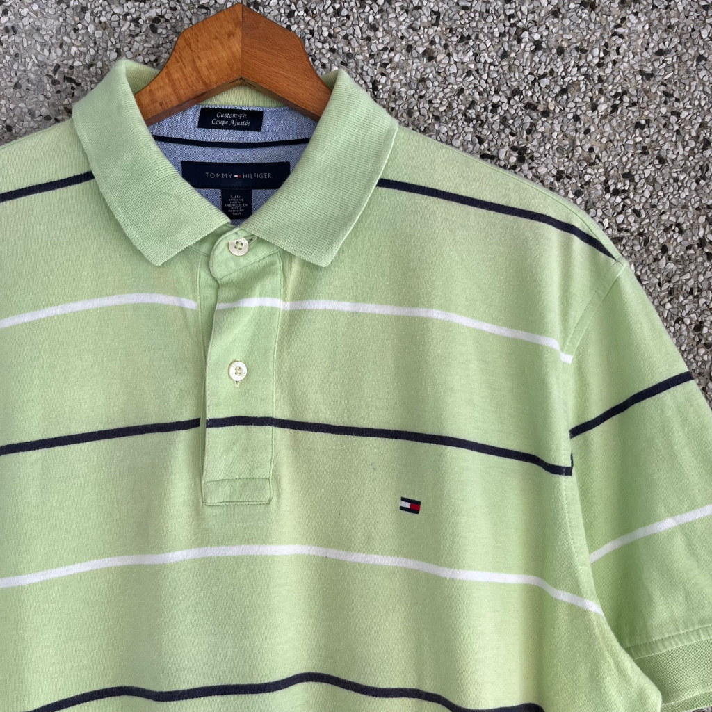 [Oldman Vintage]Tommy Hilfiger POLO衫 復古 短袖 古著 L號 TS21