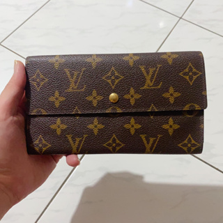 LOUIS VUITTON 路易威登 Monogram M61217 二手老花三折長夾 發財包 男女通用 現貨一個