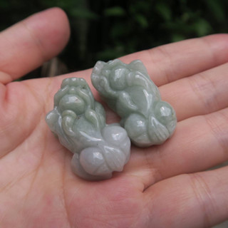 coco緬甸玉 招財貔貅翡翠擺件 糯種 翡翠a貨附證書 現貨在臺北市