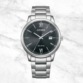 CITIZEN 星辰 Eco-Drive 都會紳士光動能不鏽鋼腕錶/銀x黑麵(BM6978-77E)