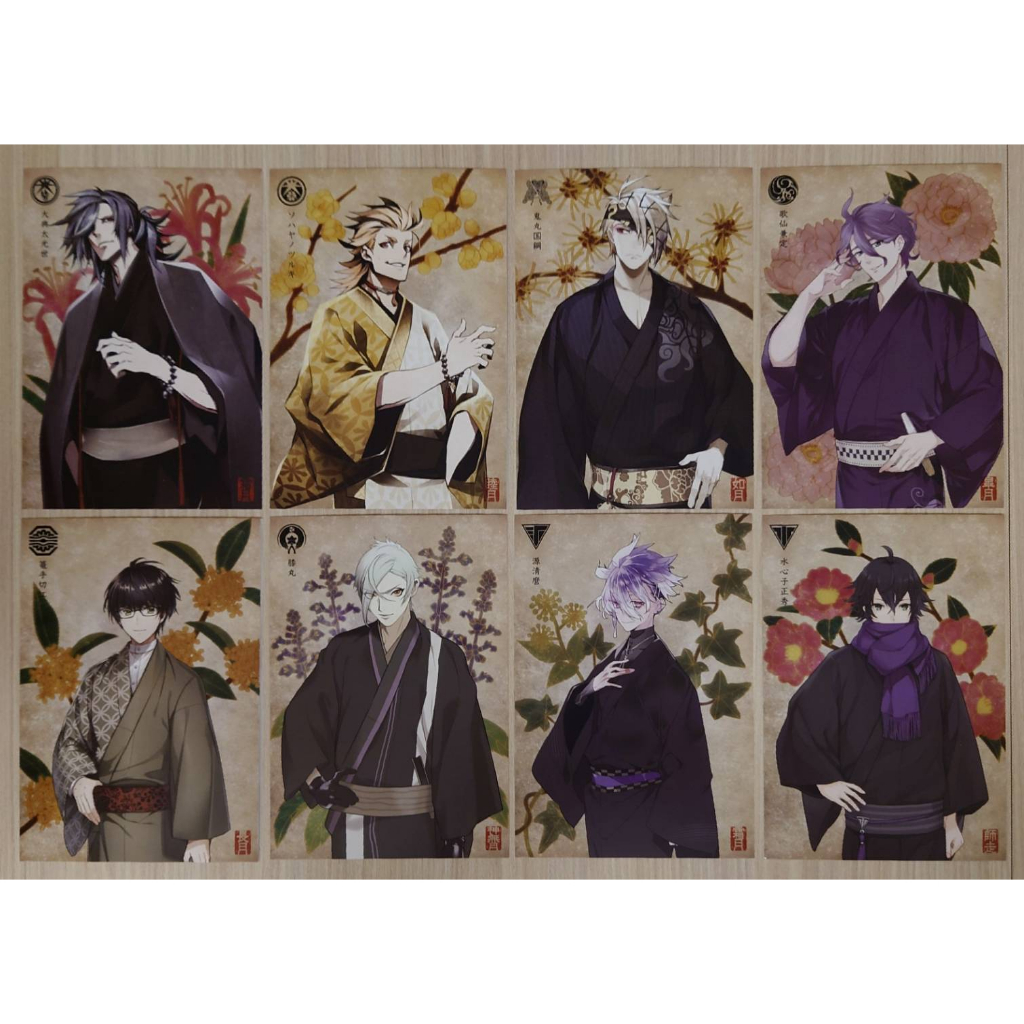 刀劍亂舞 日版 華こよみ絵巻 明信片 大典太光世 騷速劍 鬼丸國綱 歌仙兼定 籠手切江 膝丸 水心子正秀 源清麿