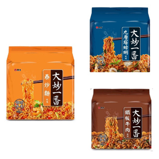 維力大炒一番泡麵 85g 鐵板牛肉 九層塔蛤蜊 泰炒麵4包/袋