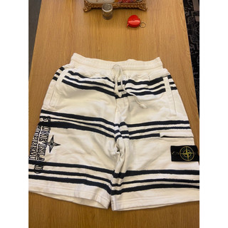 Supreme X Stone Island Warp Stripe Sweatshort (FW20)聯名短褲休閒褲